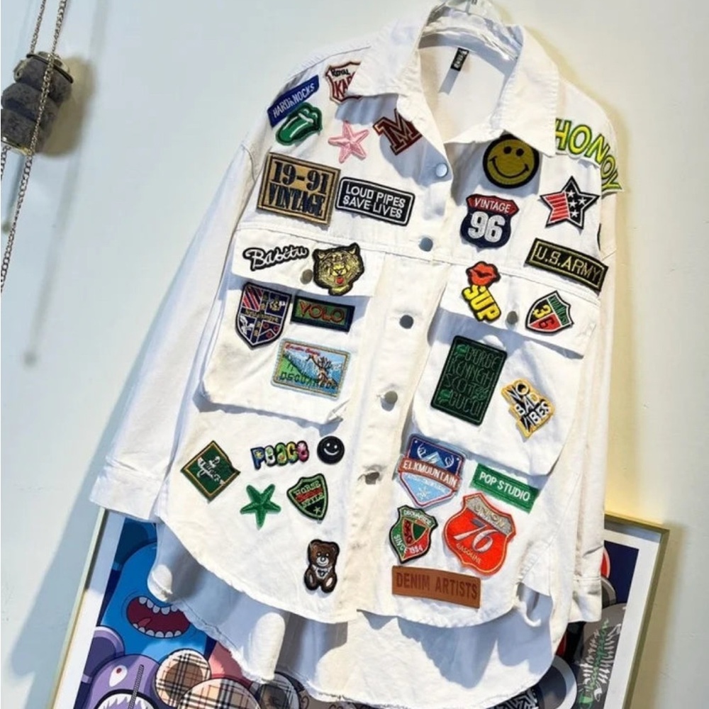 Scouts Pride Denim Patchwork Jacket - image 1